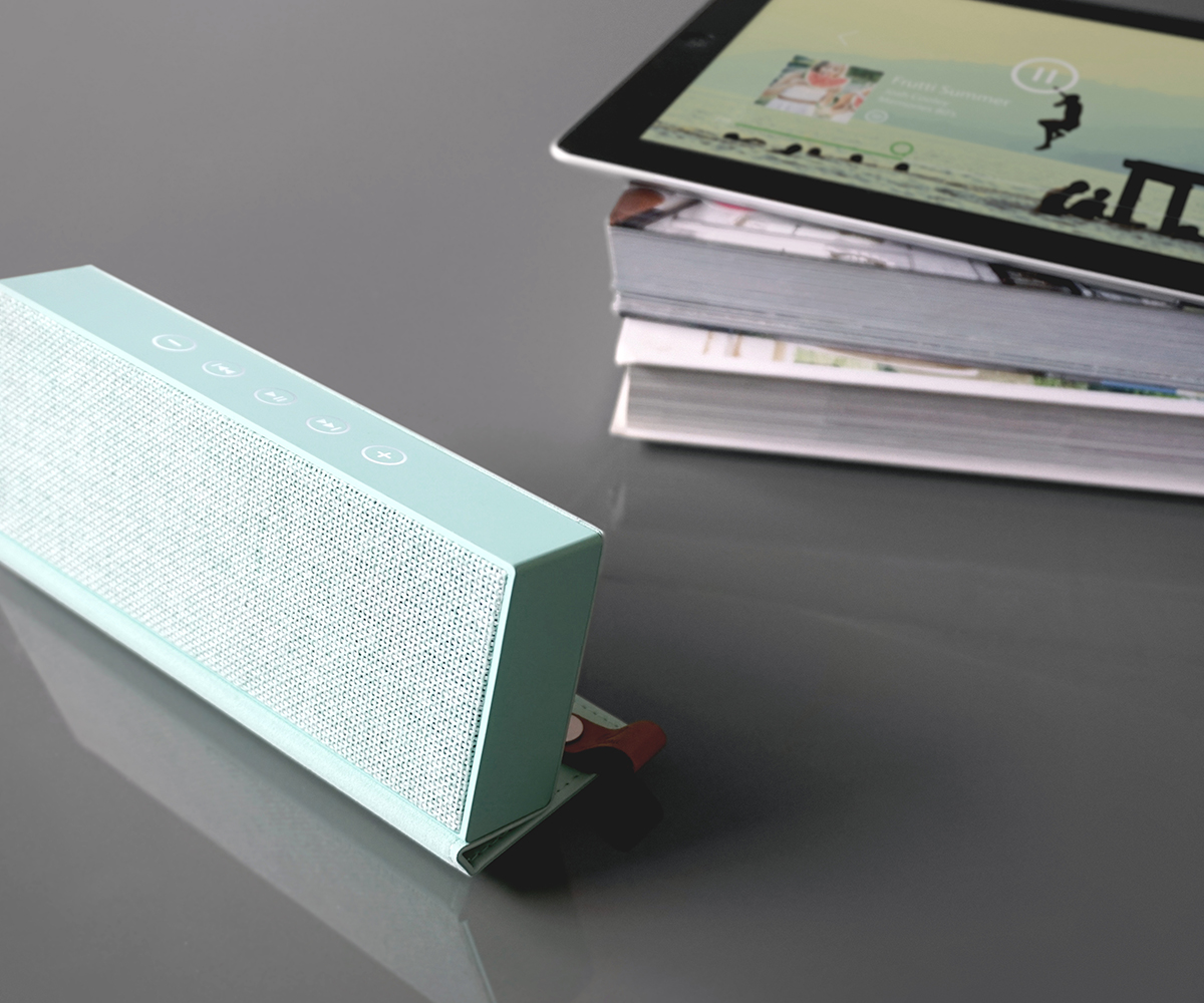 FRESH ‘N REBEL Rockbox Fold Fabriq Edition Bluetooth Lautsprecher, Mintgrün