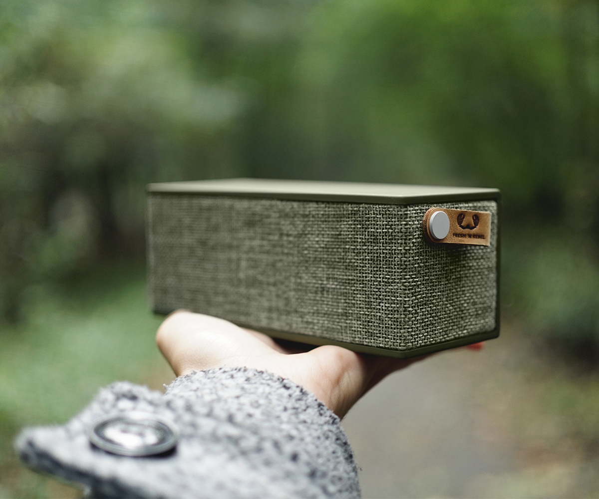 FRESH ‘N REBEL Rockbox Brick Fabriq Edition Bluetooth Lautsprecher, Olivgrün