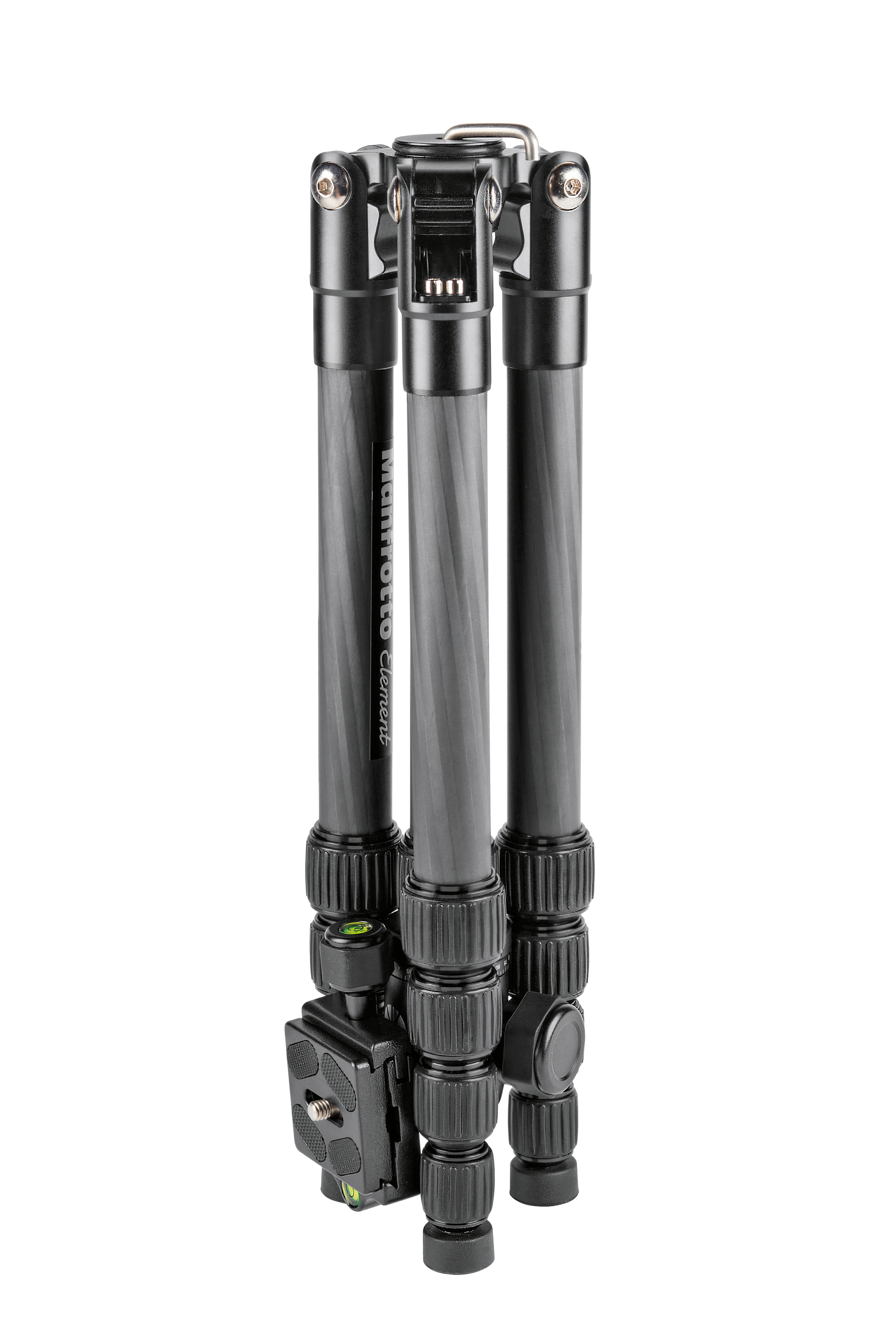 bis Stativ, MANFROTTO Schwarz, mm Dreibein Traveller 1430 Carbon Element Höhe offen