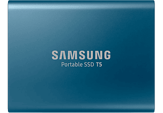 SAMSUNG T5 250GB USB 3.1 Gen 2 (10Gbps, Type-C) külső Solid State Drive (Hordozható SSD) Kék (MU-PA250B)