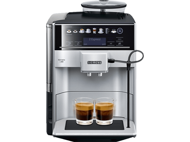 SIEMENS TE653501DE EQ.6 Plus S300 Kaffeevollautomat Silber/Schwarz