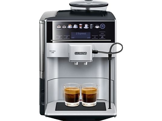SIEMENS EQ.6 plus s300 TE653501DE - Kaffeevollautomat (Silber/Schwarz)