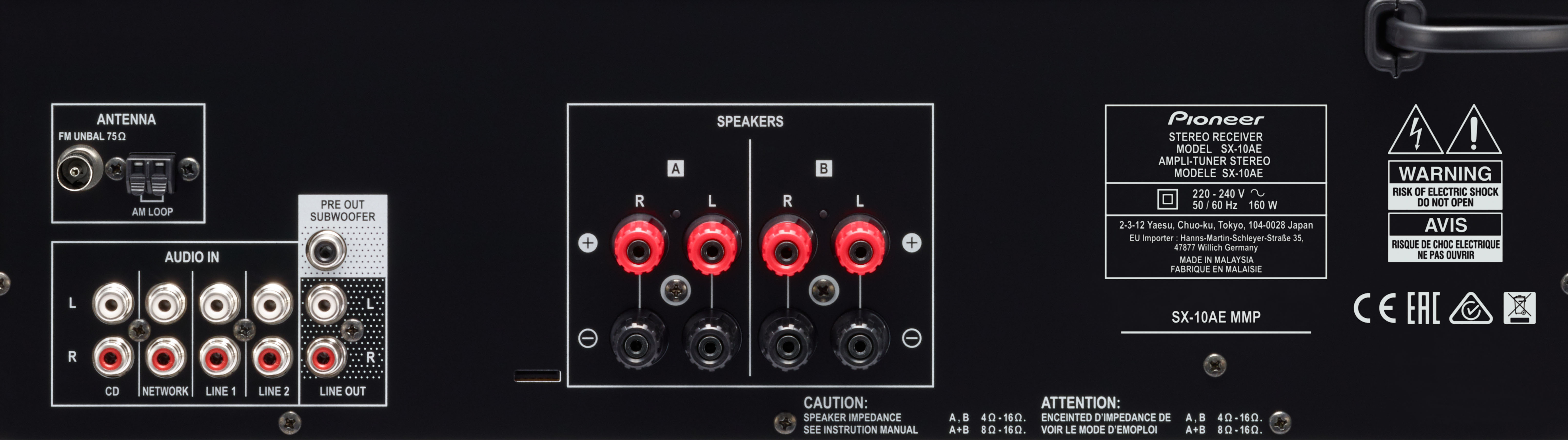 PIONEER SX-10AE - Stereo-Verstärker (Silber)