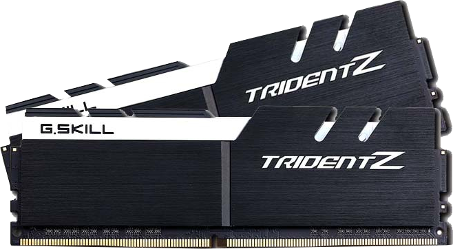 G.SKILL Arbeitsspeicher Trident Z DIMM Kit 32GB, DDR4-3200, schwarz/weiß (F4-3200C14D-32GTZKW)