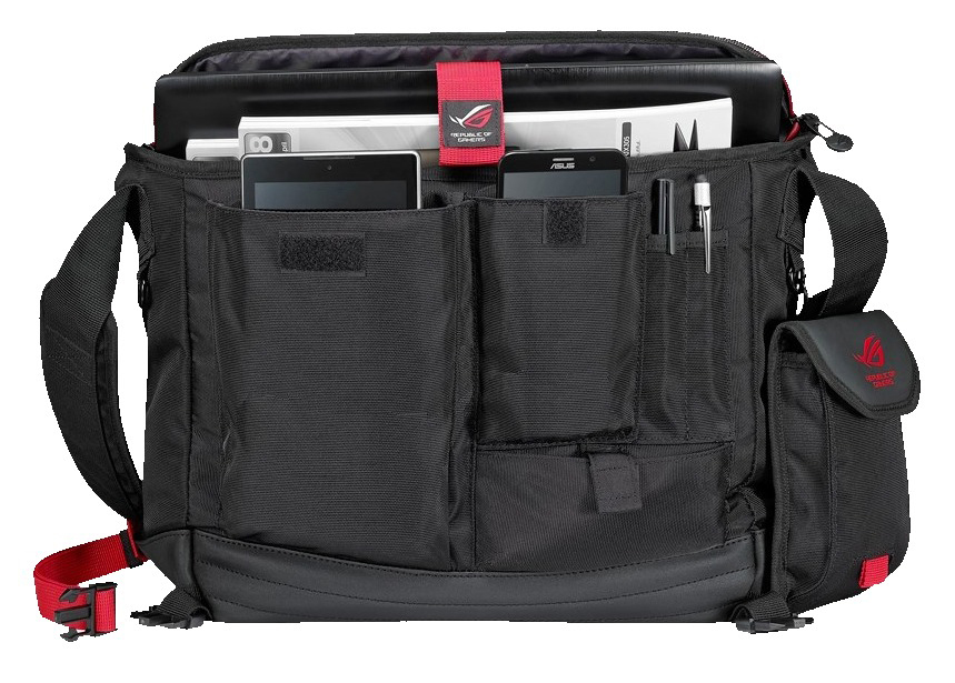 ASUS ROG Ranger Messenger Notebookhülle Umhängetasche, Schwarz