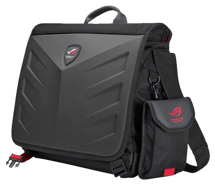 ASUS ROG Ranger Messenger Notebookhülle Umhängetasche, Schwarz