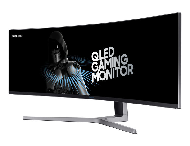 SAMSUNG LC49HG90 - Gaming Monitor, 48.9 ", UWQHD, 144 Hz, Mattschwarz
