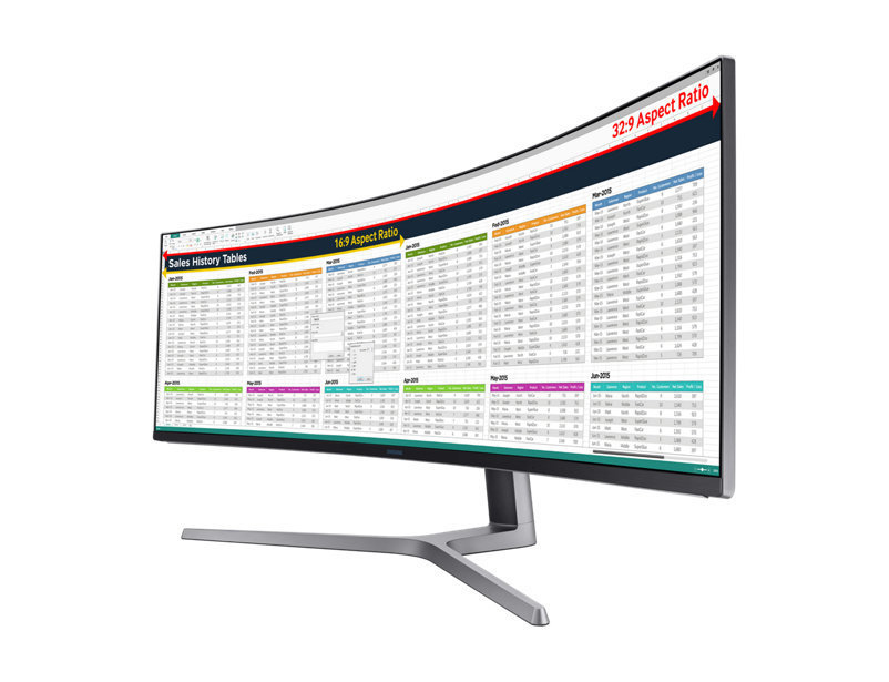 SAMSUNG C49HG90DMU 48,9 Zoll  2K UltraWide QHD  Curved Gaming Monitor  1 ms Reaktionszeit  