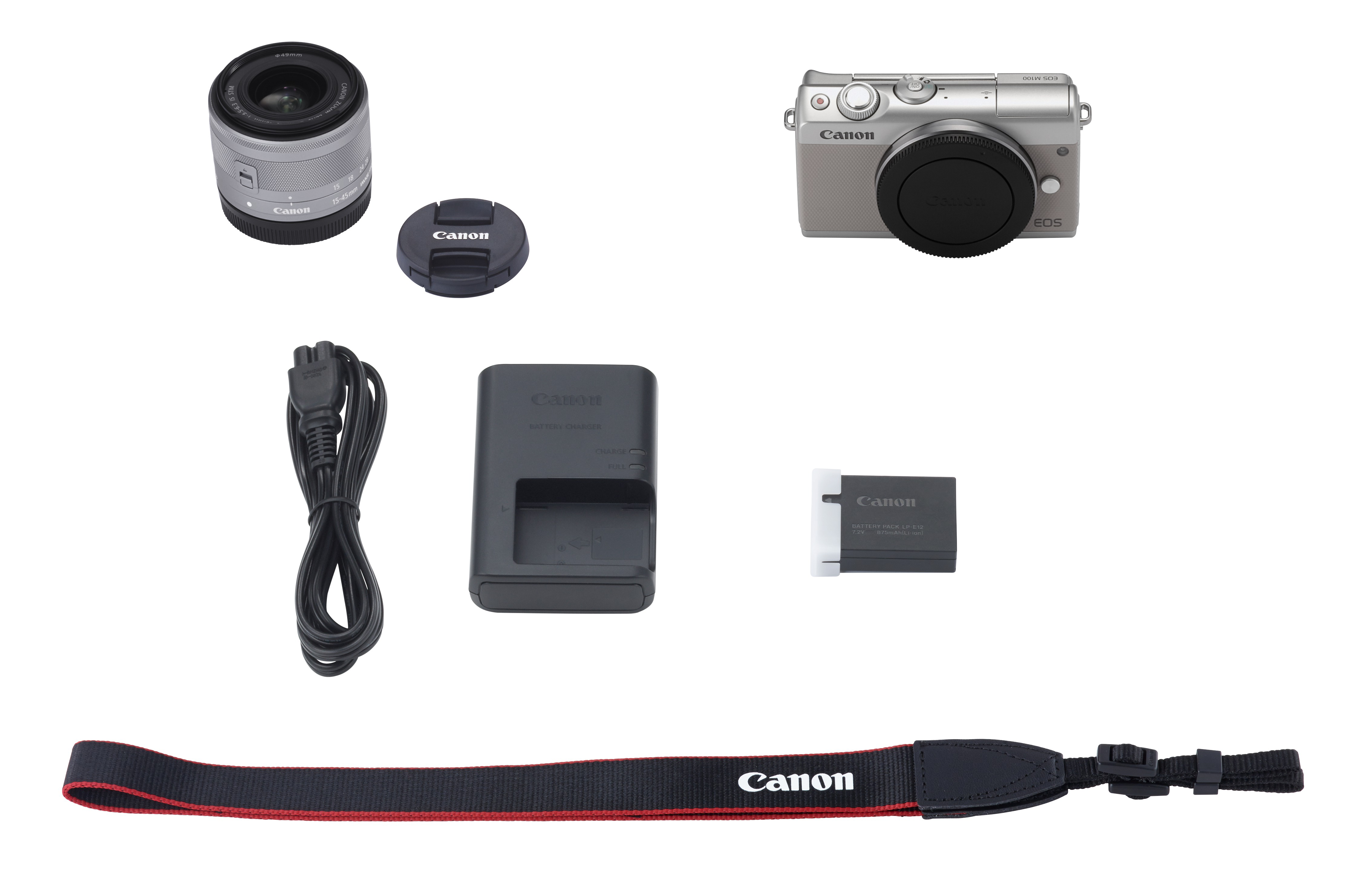 CANON EOS M100 + 15-45mm Grijs