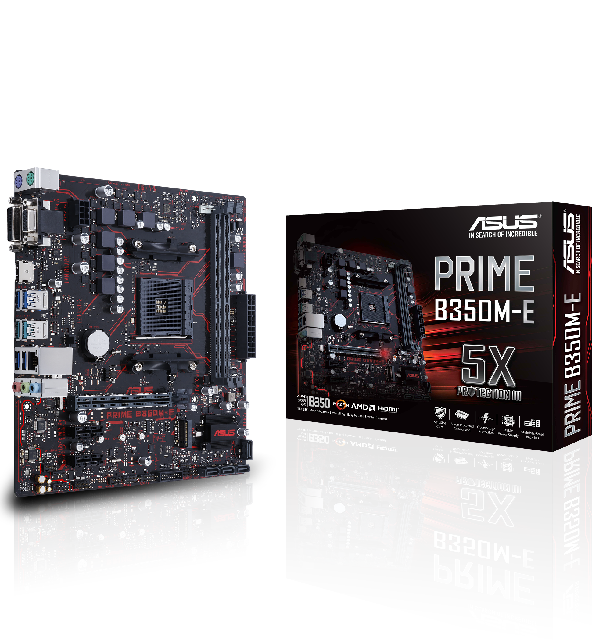 ASUS Mainboard Prime B350M-E (90MB0TW0-M0EAY0)