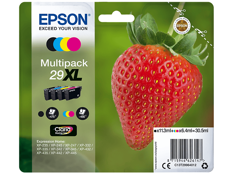 Epson 29XL Claria Home Multipack Encre (4 couleurs)