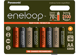 PANASONIC eneloop BK3MCCE-8EE Expedititon AA 1900mAh 8db-os akkumulátor csomag