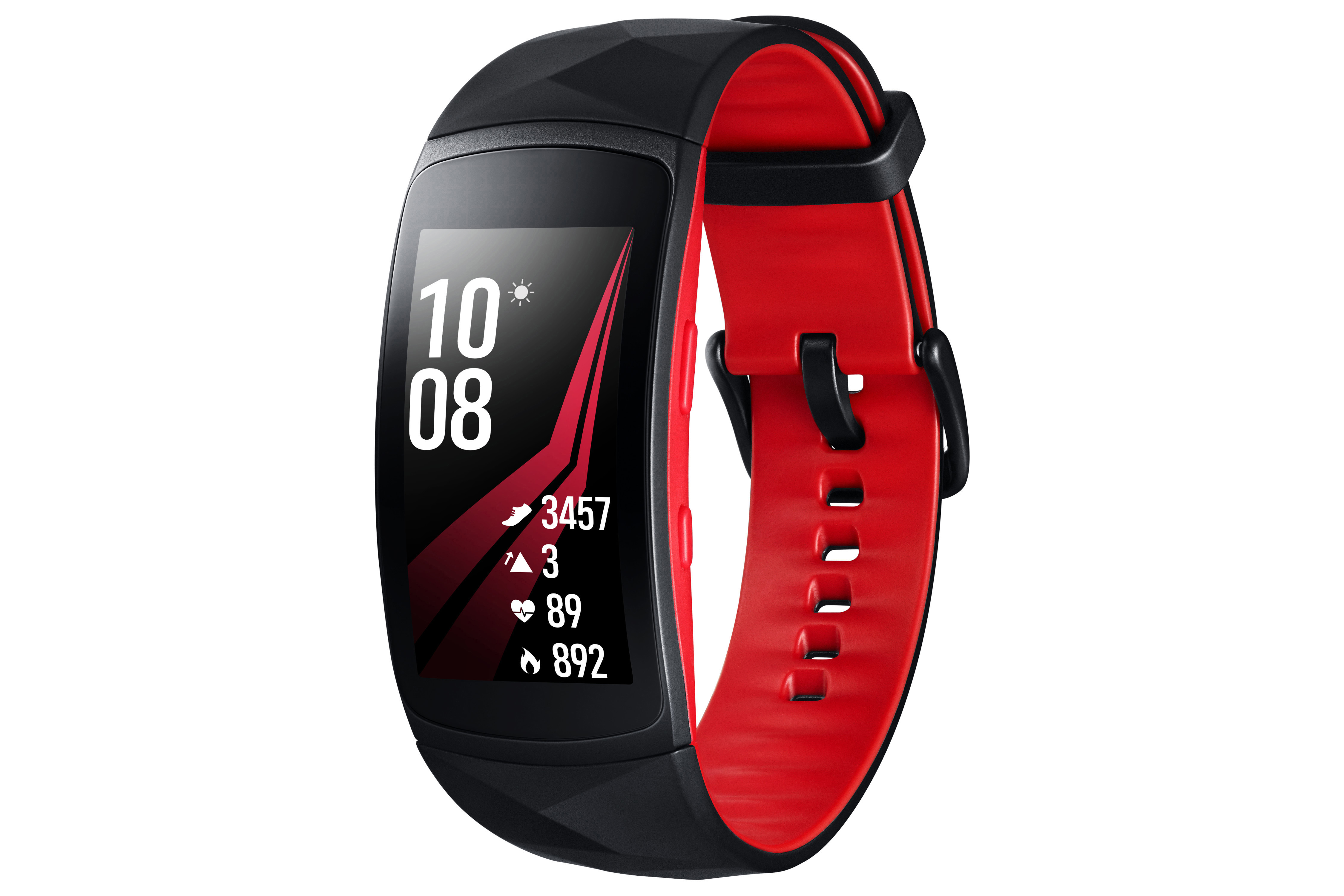 SAMSUNG Gear Fit Pro Fitness Armband Silikon, L, Rot