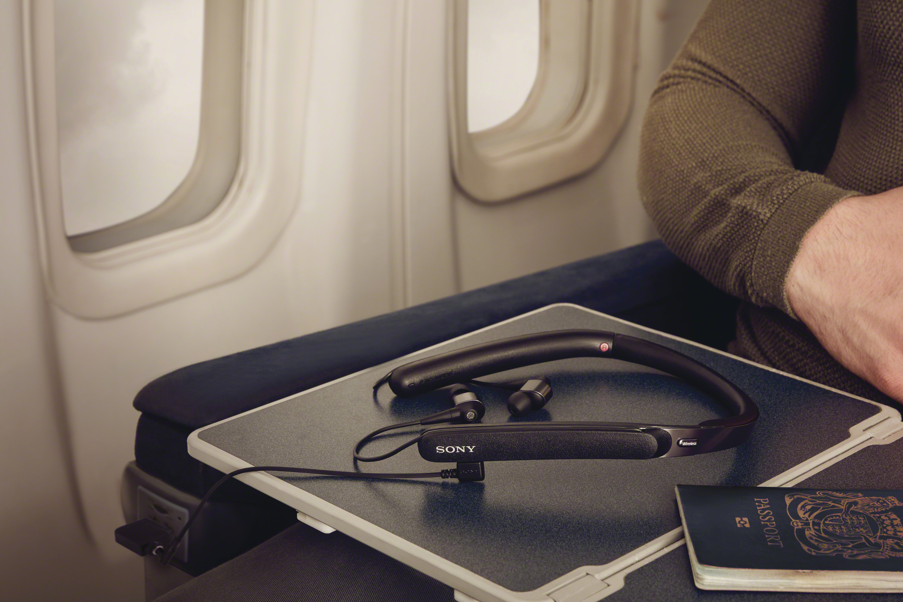 SONY WI-1000X, Neckband Kopfhörer Bluetooth Schwarz