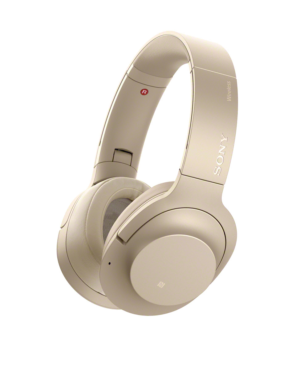 SONY h.ear on 2 WH-H900N, Over-ear Kopfhörer Bluetooth Gold