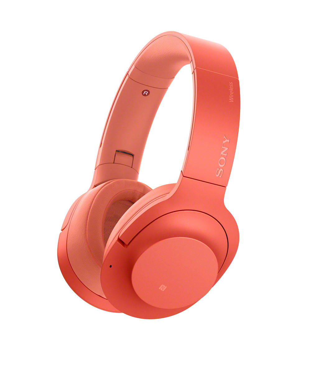 SONY h.ear on 2 WH-H900N, Over-ear Kopfhörer Bluetooth Rot