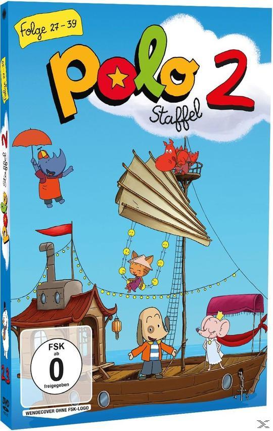 DVD-Cover von 'Polo 2 Staffel'. Mit Zeichentrickfiguren auf einem Boot vor blauem Himmel.