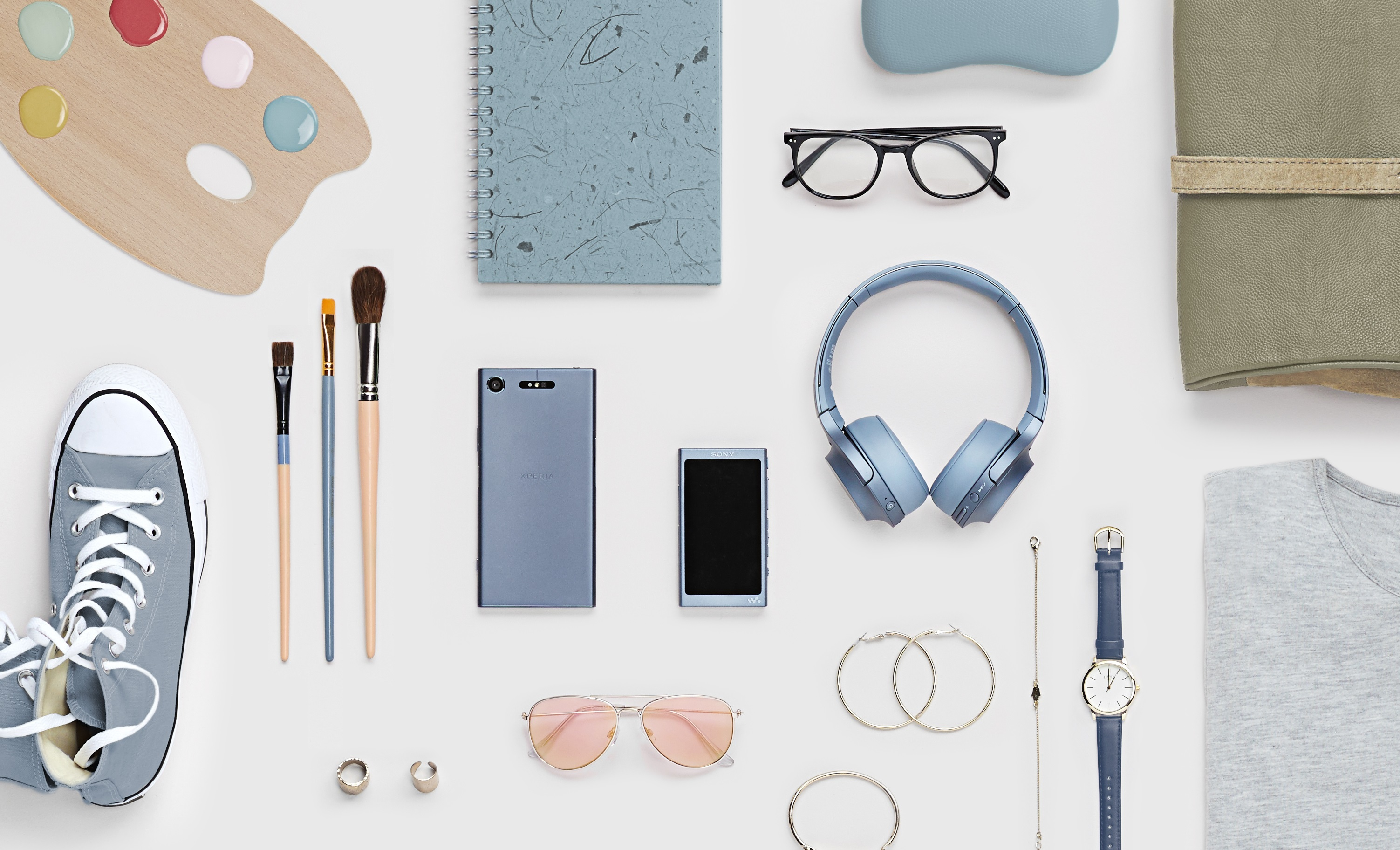 SONY WH-H 800, Over-ear Kopfhörer Bluetooth Blau