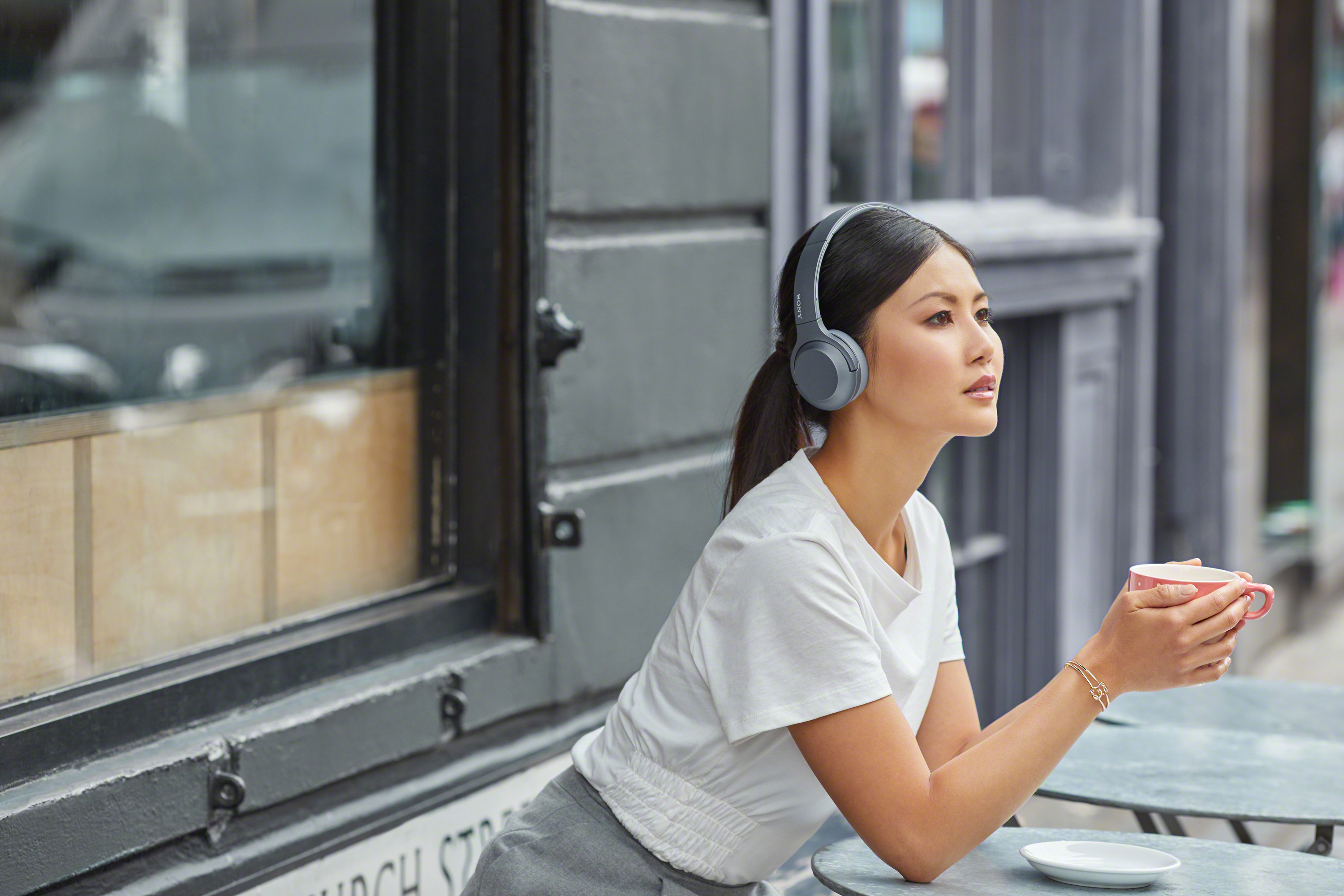 SONY WH-H 800, Over-ear Kopfhörer Bluetooth Blau