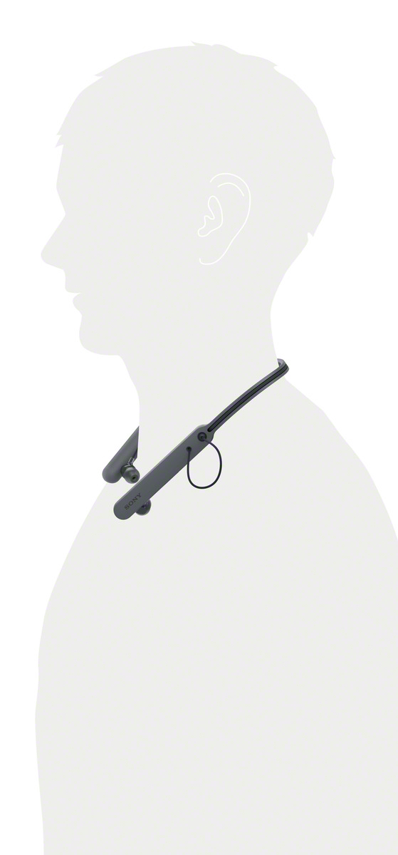 SONY WI-C 400, Neckband Kopfhörer Bluetooth Schwarz