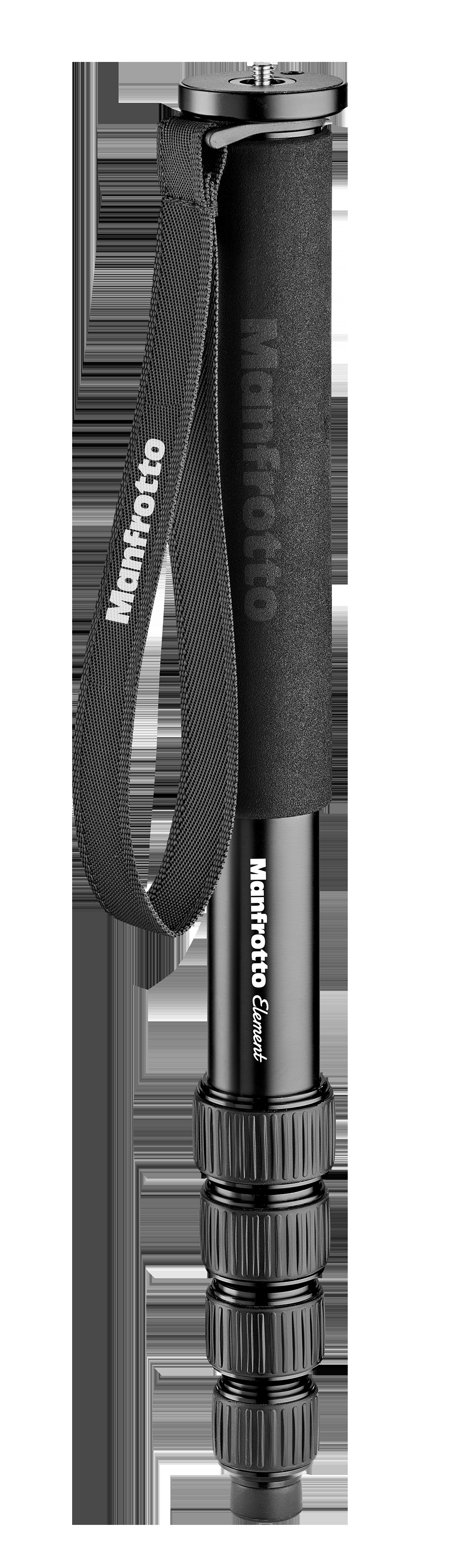 MANFROTTO MMELEA5 Einbein Stativ Stativ, Schwarz, Höhe offen bis 1500 mm