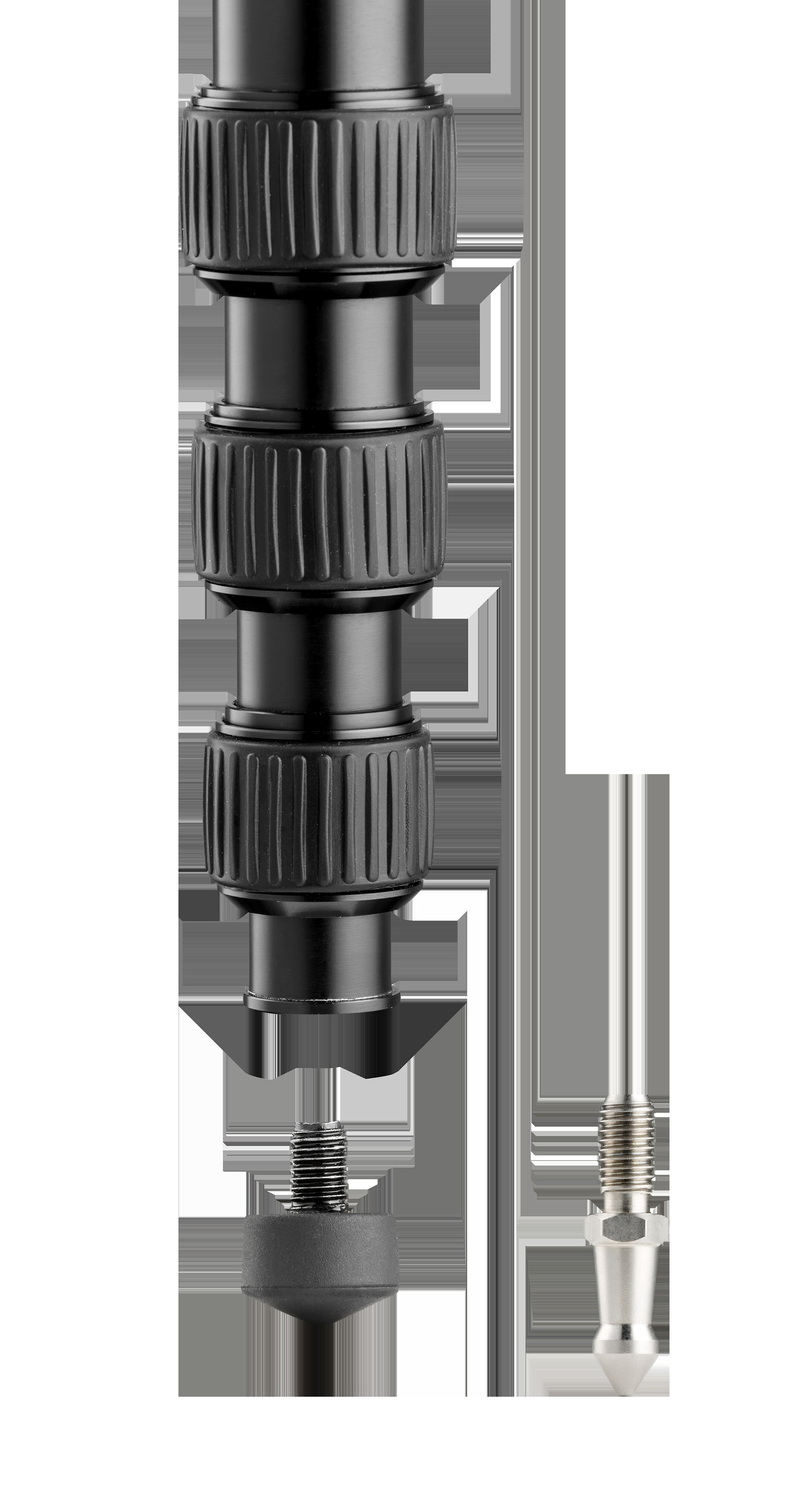 MANFROTTO MMELEA5 Einbein Stativ Stativ, Schwarz, Höhe offen bis 1500 mm