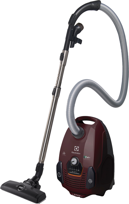 ELECTROLUX ESP75BD SilentPerformer porzsákos porszívó parketta+turbo fejjel, bordó