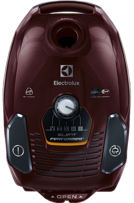 ELECTROLUX ESP75BD SilentPerformer porzsákos porszívó parketta+turbo fejjel, bordó