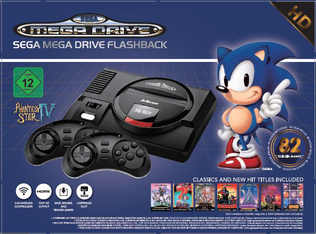 ATGAMES SEGA Classic Game Konsole 8 HD