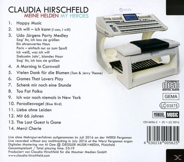 Claudia Hirschfeld - (CD) Heroes Meine - Helden-My