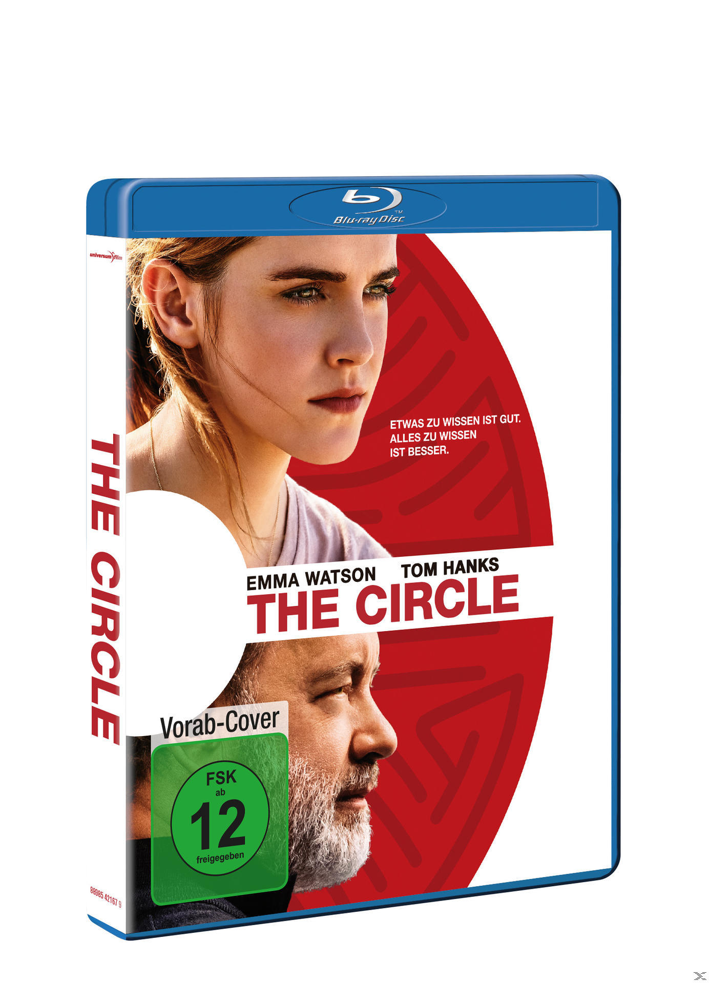 Eine DVD-Hülle von 'The Circle' mit Emma Watson und Tom Hanks.