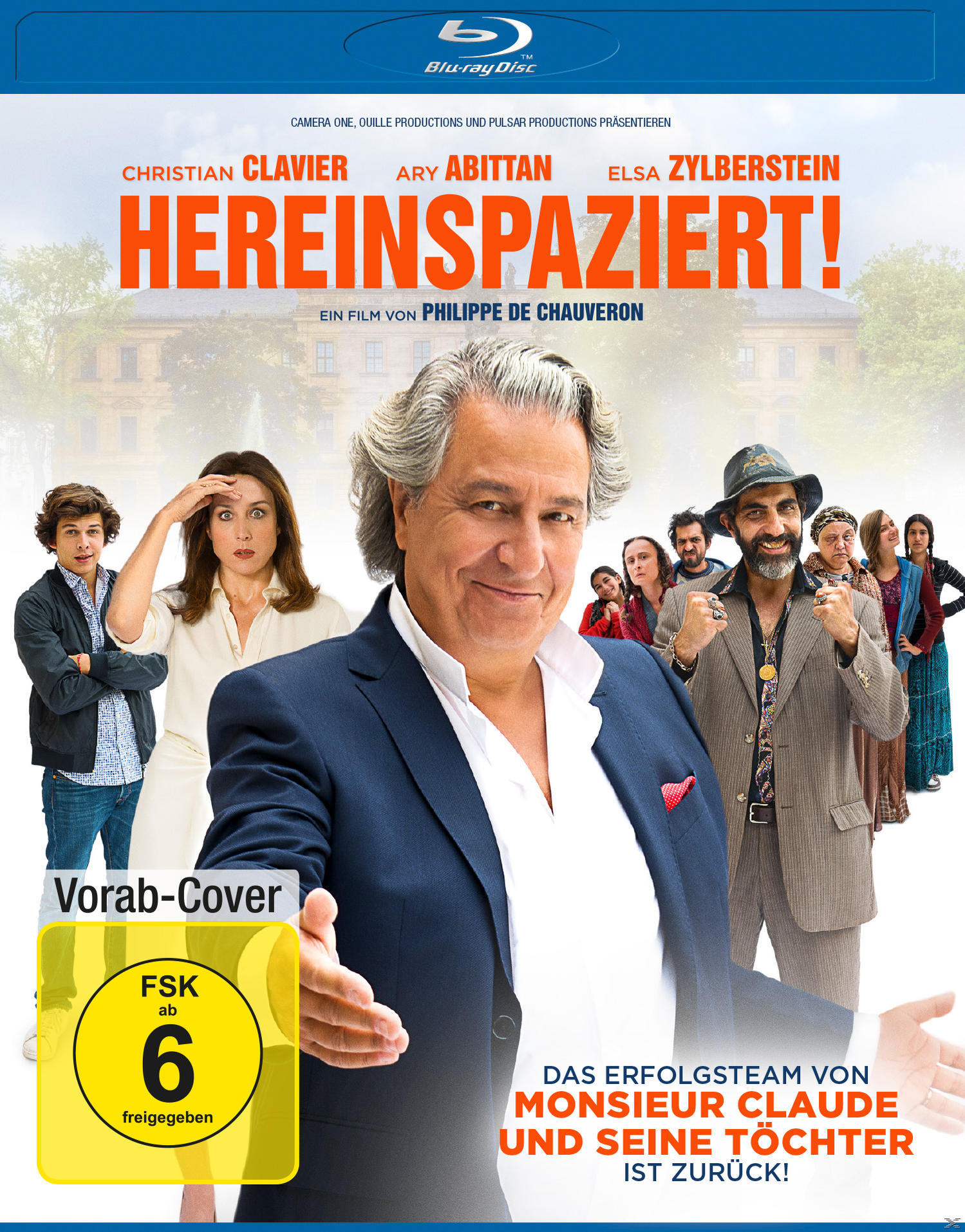 Filmplakat mit Schauspielern. Titel: Hereinspaziert! Blu-ray Disc mit Bewertung.