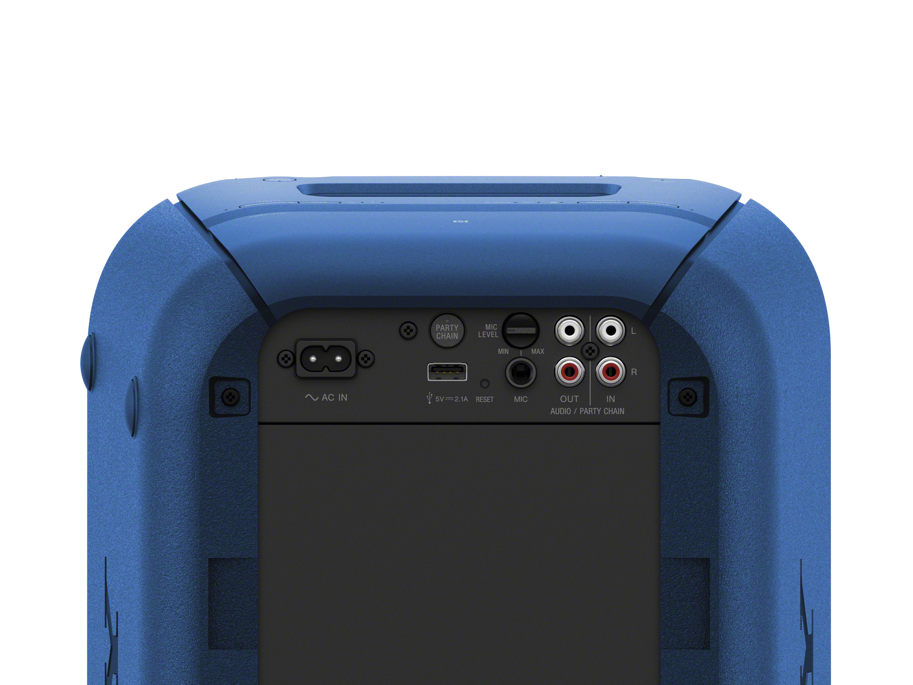 SONY Chain Blau GTK-XB60 Party Lautsprecher, Wireless Bluetooth