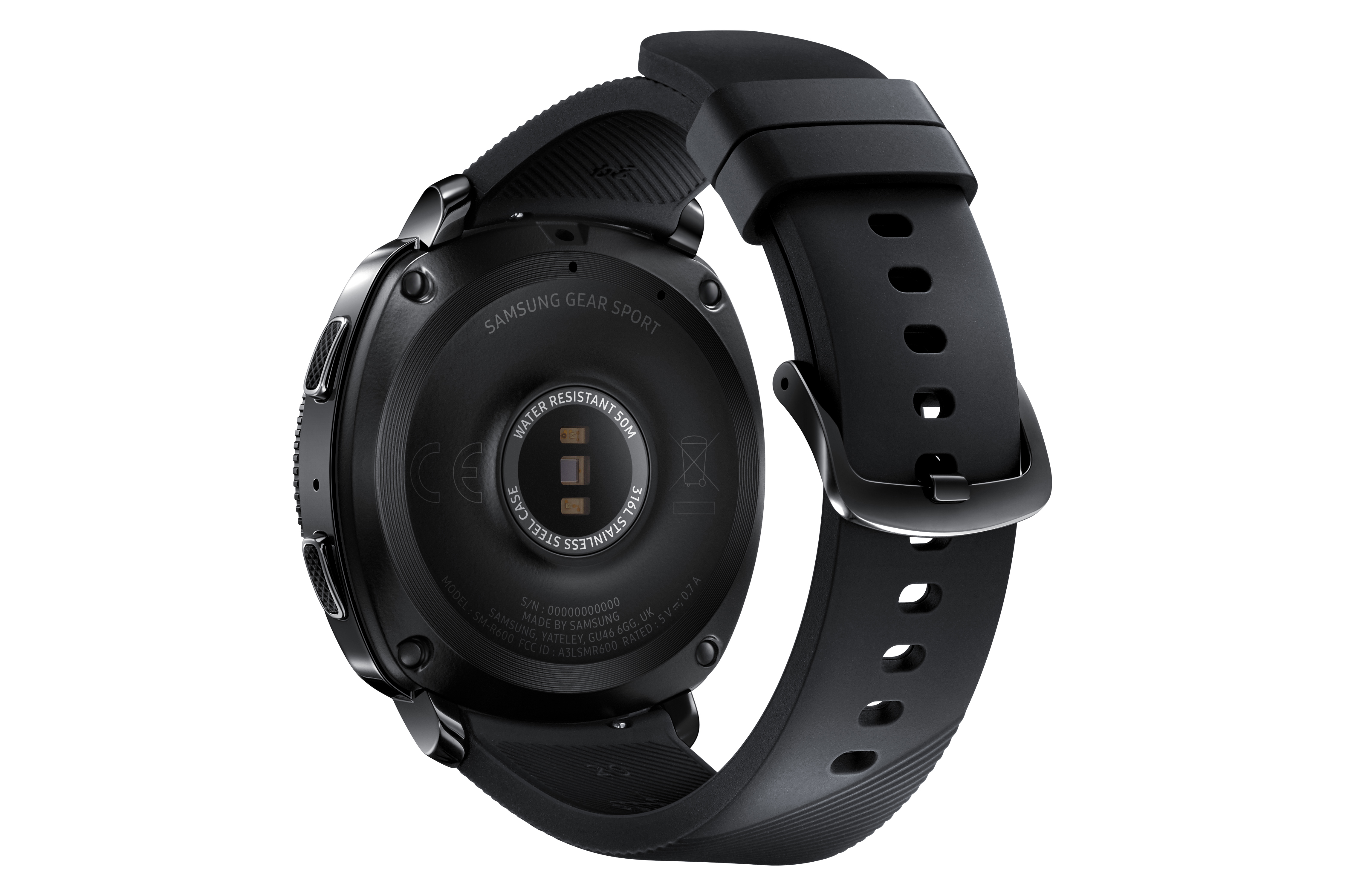 SAMSUNG Gear Sport Smartwatch Silikon, S/L, Schwarz