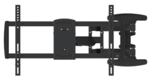 TV-Wandhalterung 48 - 80 Zoll, 600 x 400, Schwenkbar, Neigbar, Rotierbar (IWB-6400), schwarz