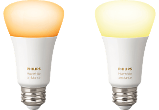 PHILIPS HUE PHILIPS Hue White Ambiance - 2 lampadine - Attacco E27 - Lampadina (Bianco)