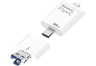 PHOTOFAST iType-C - Extension de mémoire USB  (200 GB, Blanc)