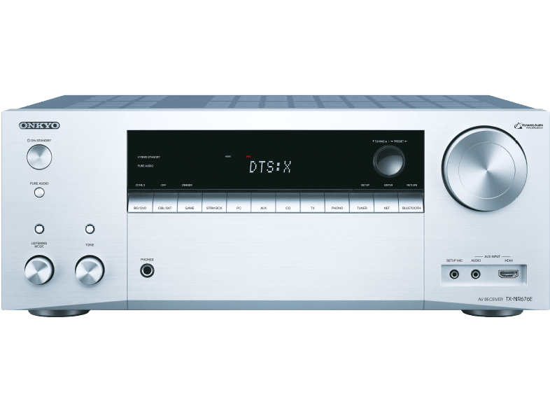 ONKYO TX-NR 676 7.2 hálózatképes UHD házimozi erősítő, ezüst