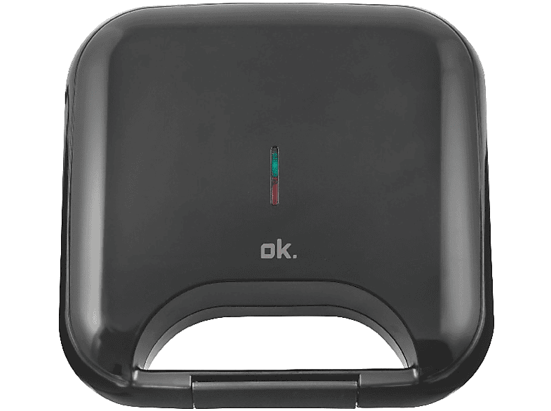 Sandwichera - OK OSM 1111, Potencia 750W, Capacidad 2 Sandwiches, Negro