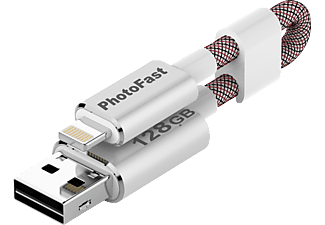 PHOTOFAST MemoriesCable Gen3 - USB-Stick  (128 GB, Grau)