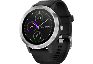 Smartwatch Garmin Vivoactive 3 Smartwatch Silikon 127 4 Mm Schwarz Silber Mediamarkt