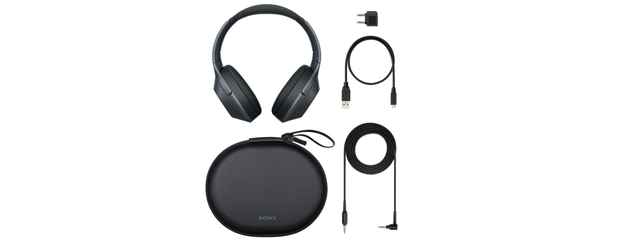 SONY WH-1000XM2, Over-ear Kopfhörer Bluetooth Schwarz