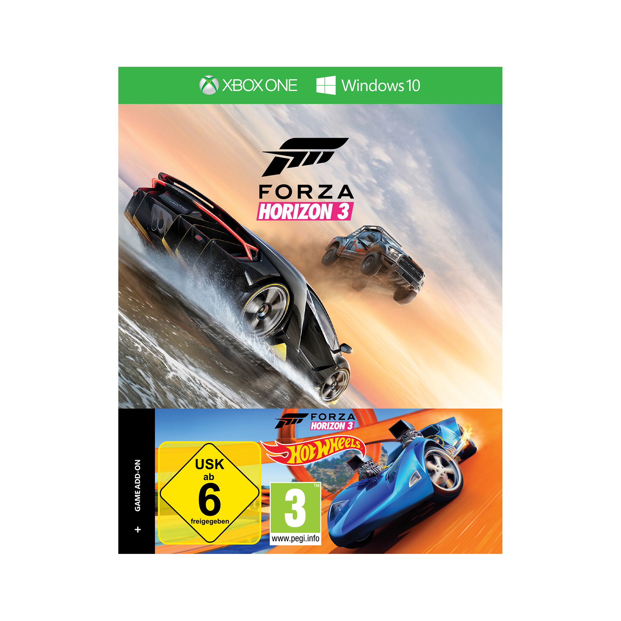 MICROSOFT Xbox One S 500GB Konsole - Forza Horizon 3 + Hot Wheels Bundle