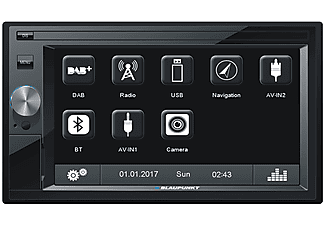 BLAUPUNKT Oslo 370 DAB - Autoradio (2 DIN (doppio-DIN), Nero)