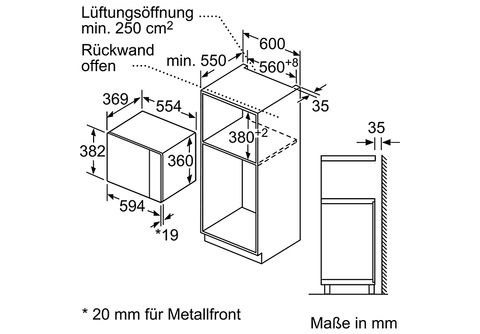 Watt, Mikrowelle Grillfunktion) | HLAGD53N0, (900 MediaMarkt NEFF