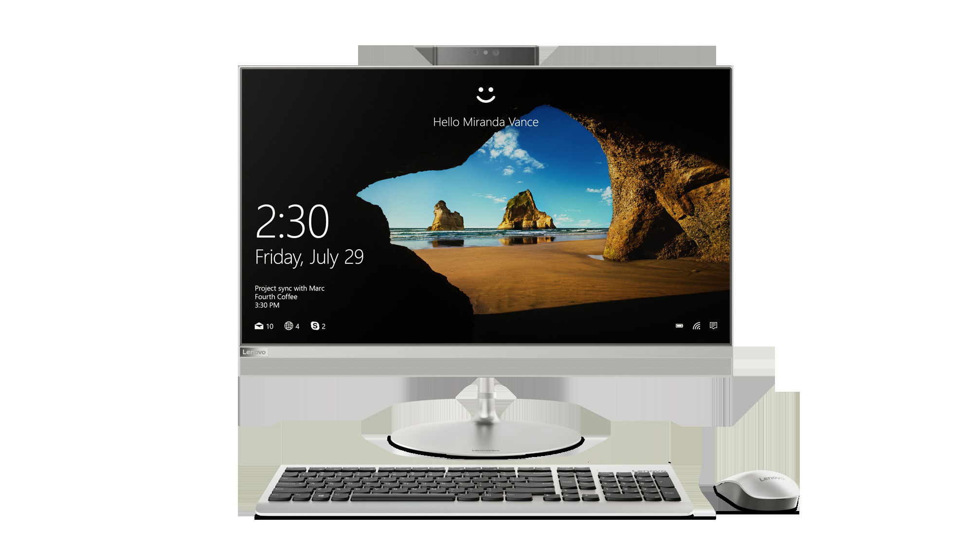 LENOVO IdeaCentre AIO 520 - Core™ i5 i5-7400T - 8 GB - 1 TB - Intel® HD 630 - Windows 10