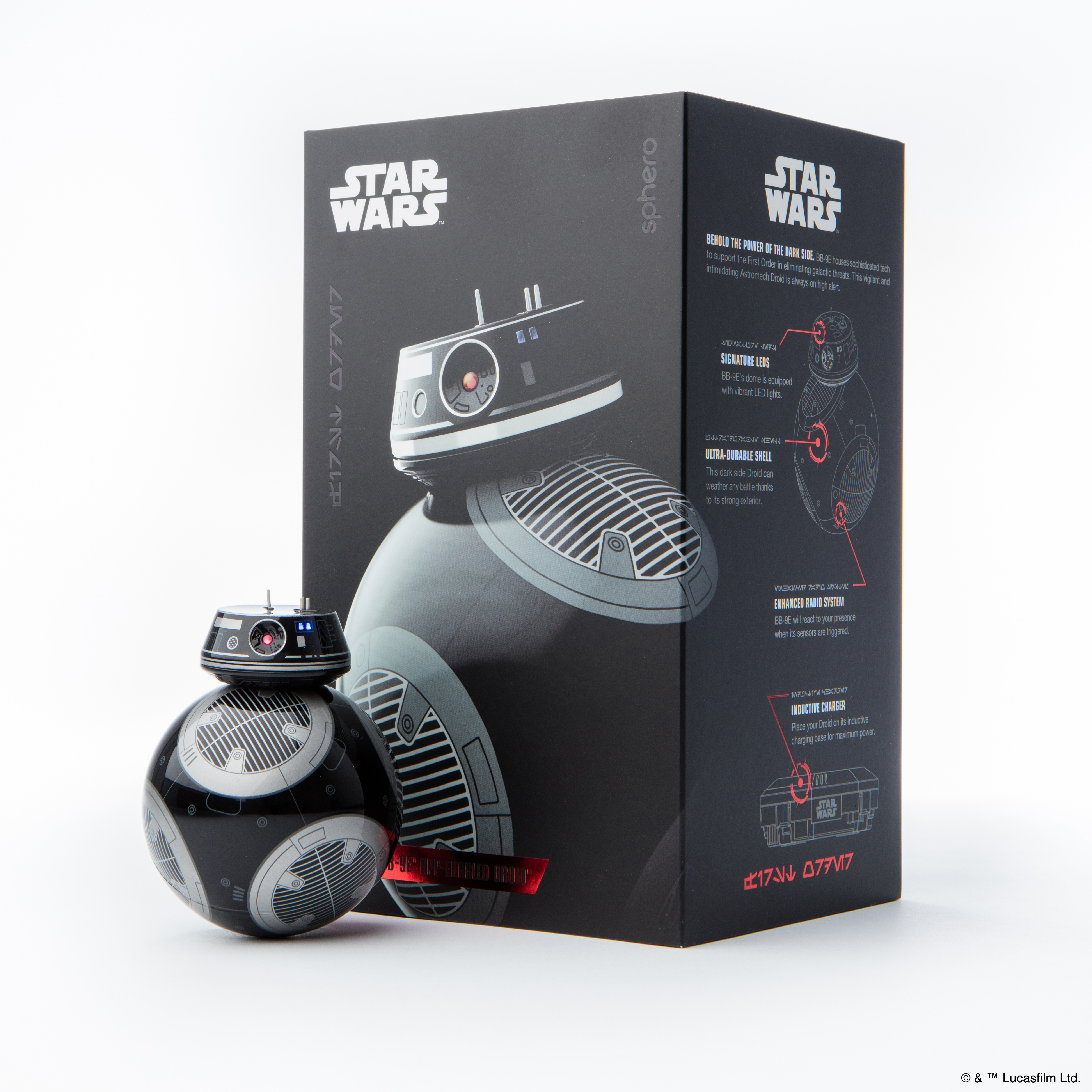 SPHERO BB9E - Appgesteuerter Star Wars Droide Appgesteuertes Spielzeug, Schwarz