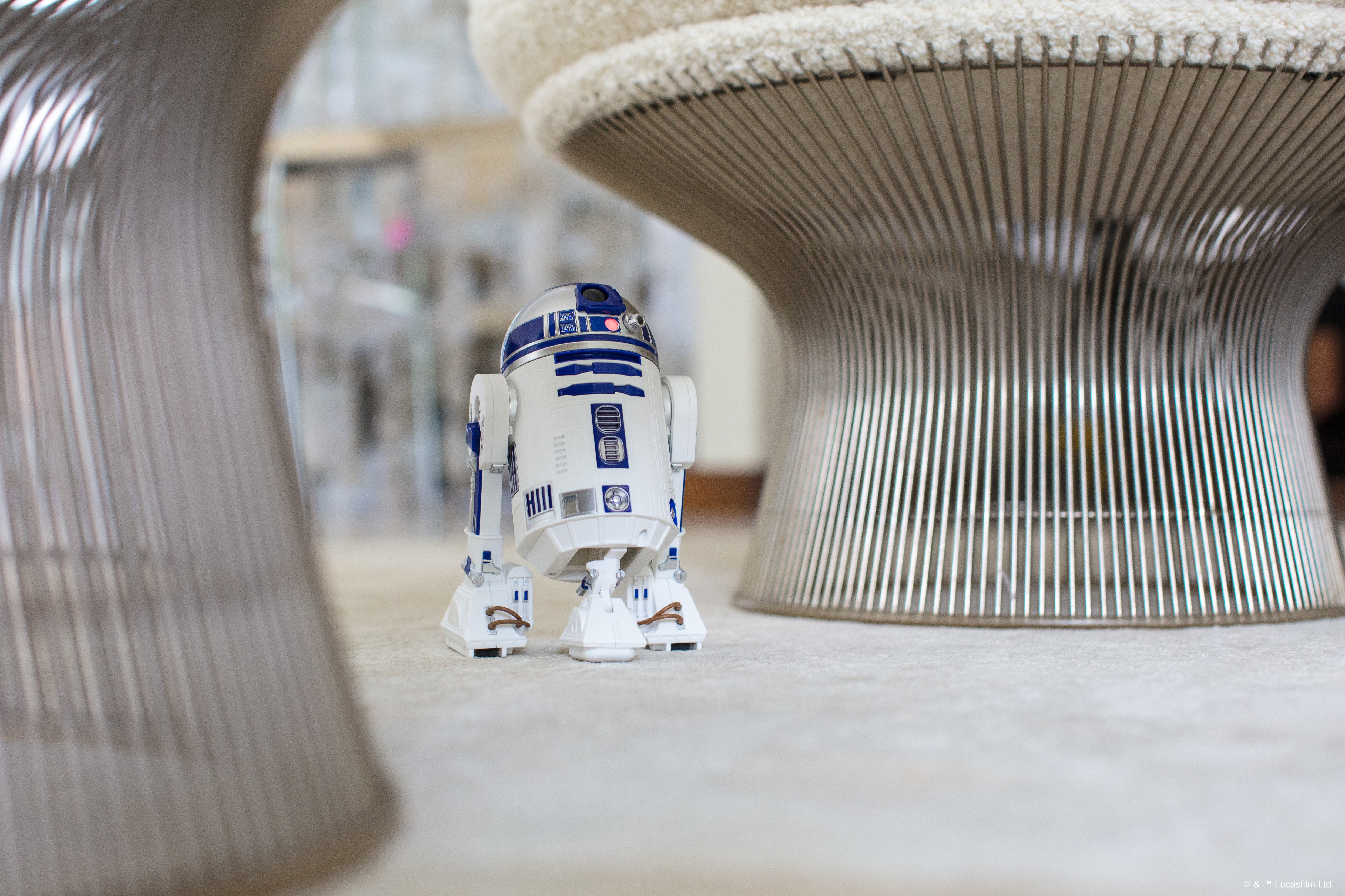 SPHERO Star Wars R2-D2 - Jouet contrôlé via une application (Blanc/bleu)