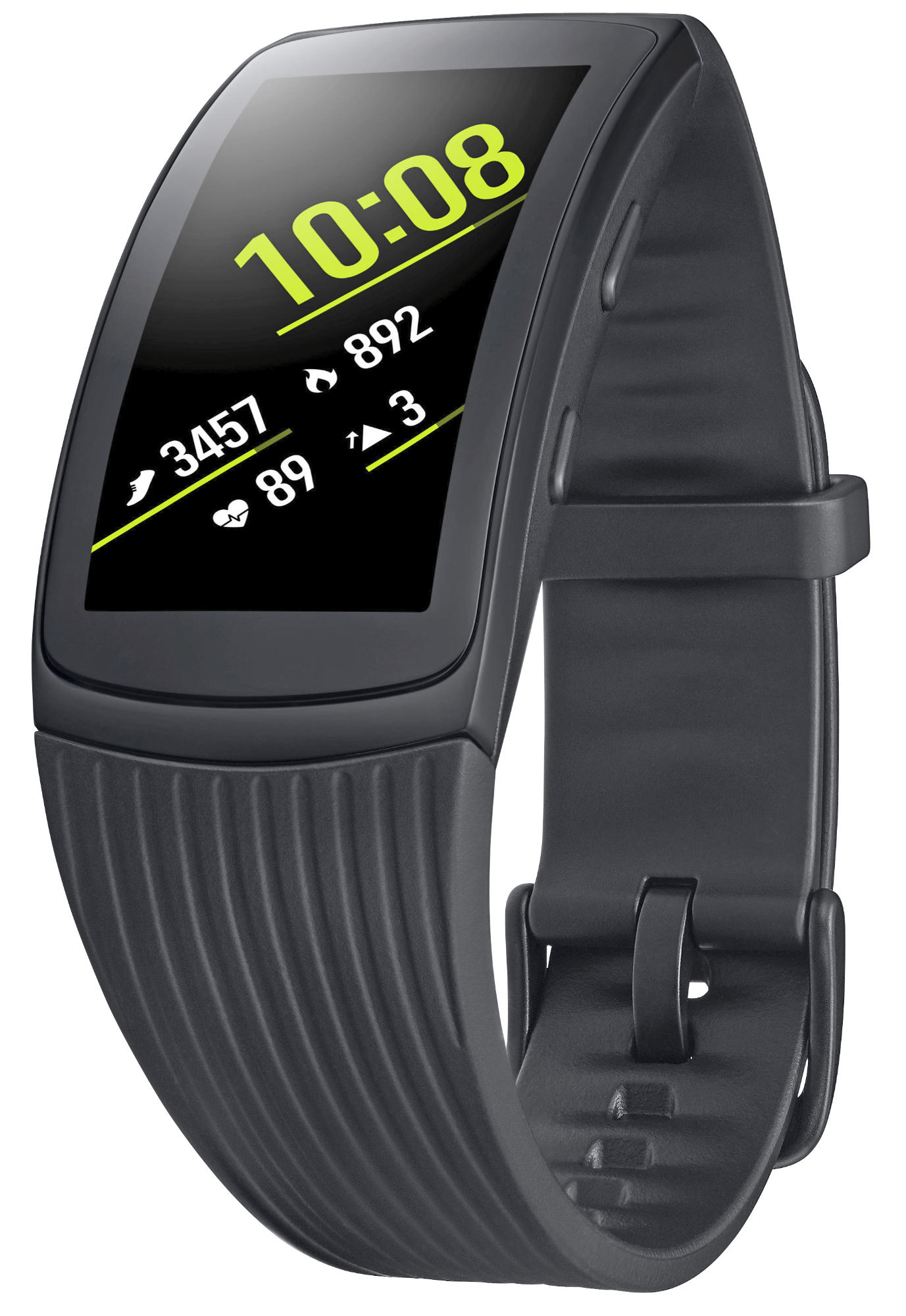 SAMSUNG Gear Fit 2 Pro Fitness Armband Silikon, L, Schwarz