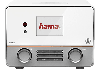 HAMA IR115MS - Radio numérique (Internet radio, Blanc)